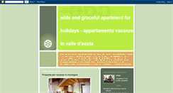 Desktop Screenshot of casavacanzeaosta.blogspot.com