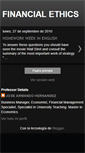 Mobile Screenshot of eticafinanciera.blogspot.com