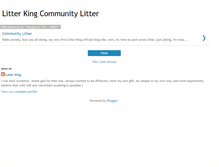 Tablet Screenshot of litterking.blogspot.com