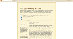 Desktop Screenshot of plainjaneknits.blogspot.com