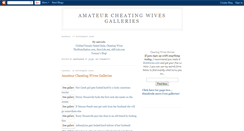 Desktop Screenshot of amateurcheatingwivesgalleries.blogspot.com