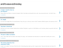 Tablet Screenshot of anditwasawednesday.blogspot.com