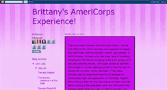 Desktop Screenshot of brittanyamericorps.blogspot.com