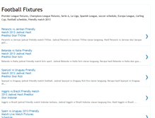 Tablet Screenshot of footballfixture.blogspot.com