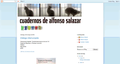 Desktop Screenshot of cuadernosdealfonsosalazar.blogspot.com