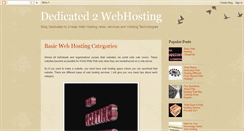 Desktop Screenshot of dedicated2webhosting.blogspot.com