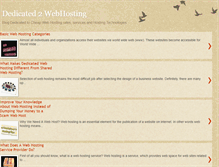 Tablet Screenshot of dedicated2webhosting.blogspot.com