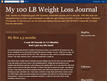 Tablet Screenshot of my100lbweightlossjournal.blogspot.com