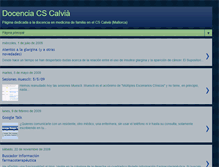 Tablet Screenshot of docenciacalvia.blogspot.com