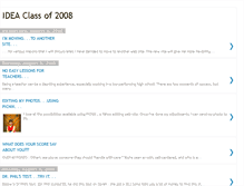 Tablet Screenshot of ideaclassof2008.blogspot.com
