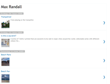 Tablet Screenshot of maxrandall.blogspot.com