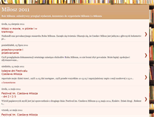 Tablet Screenshot of milosz2011.blogspot.com