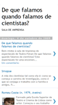 Mobile Screenshot of dequefalamosquandofalamosdecientistas.blogspot.com