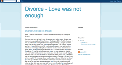 Desktop Screenshot of lovewasnotenough.blogspot.com