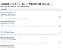 Tablet Screenshot of nigeriancurrentnews.blogspot.com