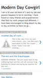 Mobile Screenshot of moderndaycowgirlblog.blogspot.com