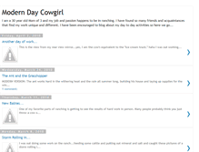 Tablet Screenshot of moderndaycowgirlblog.blogspot.com