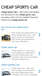 Mobile Screenshot of cheap-sports-car.blogspot.com