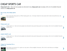 Tablet Screenshot of cheap-sports-car.blogspot.com