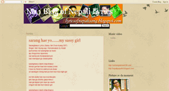 Desktop Screenshot of lyricsofnepalisong.blogspot.com