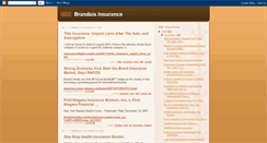 Desktop Screenshot of brandaisinsurance.blogspot.com