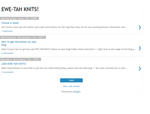 Tablet Screenshot of ewetahknits.blogspot.com