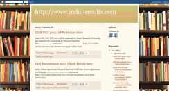 Desktop Screenshot of indiaexamresultsonline.blogspot.com