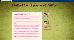 Desktop Screenshot of bellaboutiqueandgifts.blogspot.com