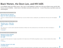 Tablet Screenshot of blackwomen-thedownlow-hivaids.blogspot.com