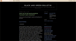 Desktop Screenshot of blackandgreenbulletin.blogspot.com
