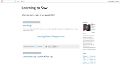 Desktop Screenshot of learningtosow.blogspot.com