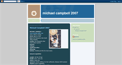 Desktop Screenshot of michaelcampbell2007.blogspot.com