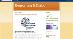 Desktop Screenshot of begegnungunddialog.blogspot.com