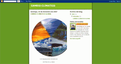 Desktop Screenshot of cambioclimaticogeovida.blogspot.com