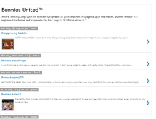 Tablet Screenshot of bunniesunited.blogspot.com