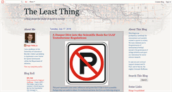 Desktop Screenshot of leastthing.blogspot.com