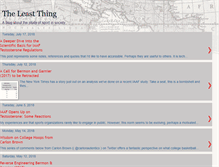 Tablet Screenshot of leastthing.blogspot.com
