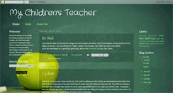 Desktop Screenshot of childrensteacher.blogspot.com