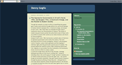 Desktop Screenshot of donnygoglio.blogspot.com
