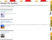 Tablet Screenshot of outsidethesandbox.blogspot.com