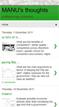 Mobile Screenshot of manusthoughts.blogspot.com