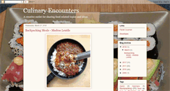 Desktop Screenshot of culinaryencounters.blogspot.com