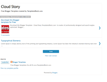 Tablet Screenshot of cloud-story-blogger-templates.blogspot.com