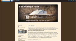 Desktop Screenshot of cedar-ridge-farm.blogspot.com