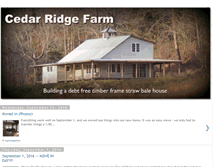 Tablet Screenshot of cedar-ridge-farm.blogspot.com