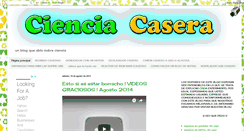 Desktop Screenshot of cienciacasera.blogspot.com