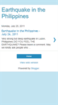 Mobile Screenshot of earthquakephilippines.blogspot.com