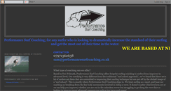 Desktop Screenshot of performancesurfcoaching.blogspot.com