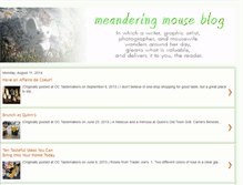 Tablet Screenshot of meanderingmouse.blogspot.com