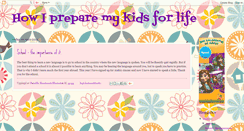 Desktop Screenshot of howipreparemykidsforlife.blogspot.com